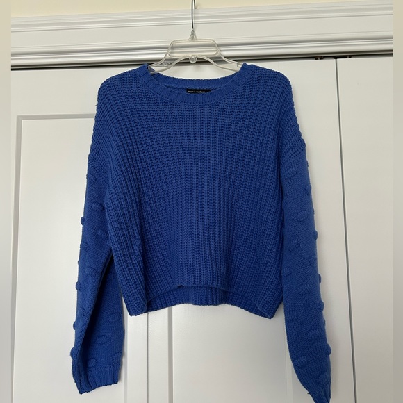 Moon & Madison Royal Blue Textured Sweater - Picture 1 of 10